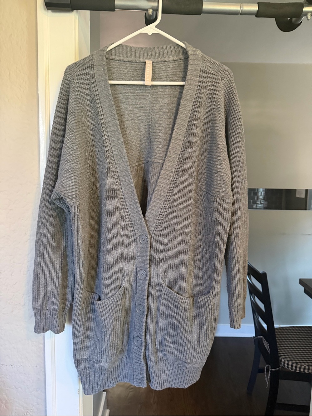 Athletes Grey Knit Cardigan